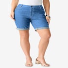 Plus Size Classic Stretch Cuffed Short image number null