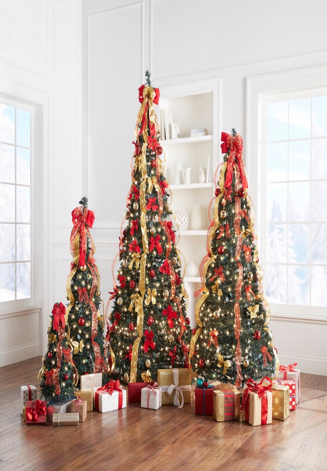 Fully Decorated Pre-Lit 2' Pop-Up Tabletop Christmas Tree image number 4