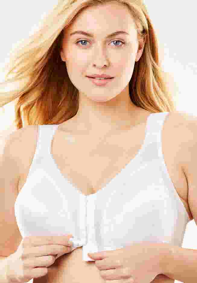 Playtex® 18 Hour Front-Close Wireless Bra with Flex Back 4695 image number 2