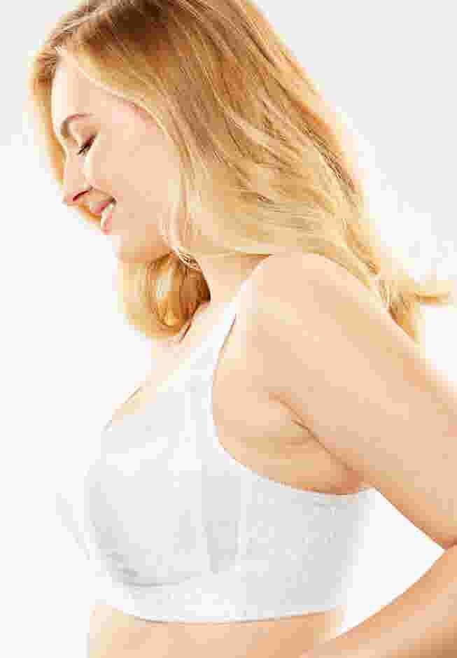Playtex® 18 Hour Front-Close Wireless Bra with Flex Back 4695 image number 3