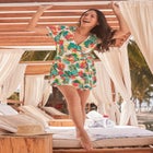 Tie-Wrap Swim Romper image number 0