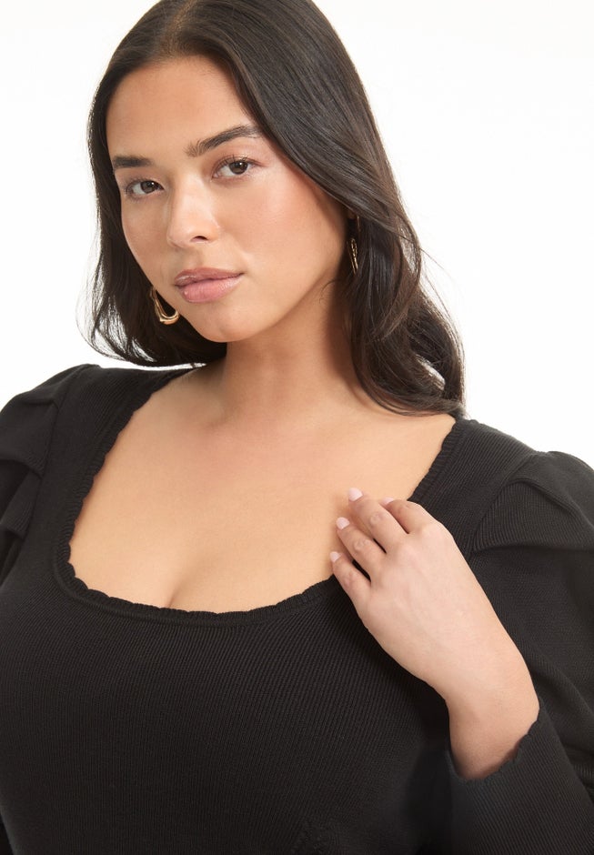 Mutton Sleeve Sweater image number 2