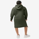French Terry Hooded Sweatshirt Dress image number 1