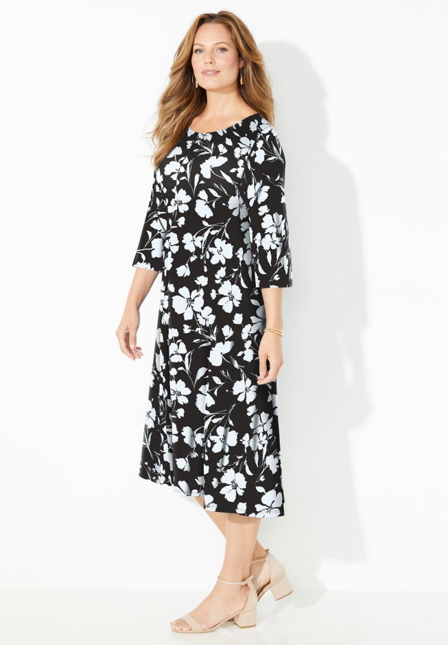 Strawbridge Fit & Flare Dress image number 1