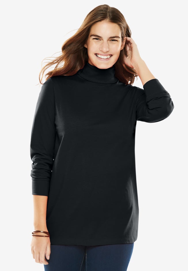 Perfect Long-Sleeve Turtleneck Tee image number 5