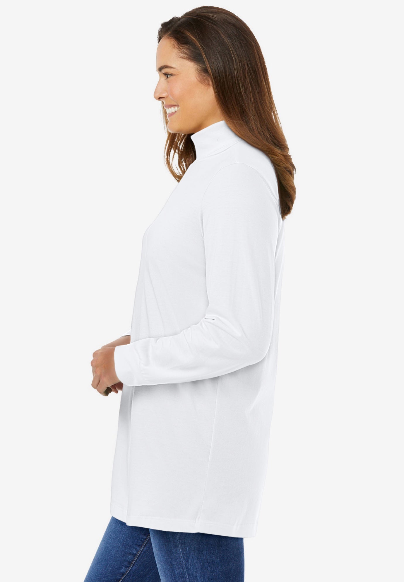 Perfect Long-Sleeve Turtleneck Tee image number 2