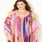 Open-Shoulder Chiffon Dress image number 3
