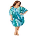Open-Shoulder Chiffon Dress image number 0