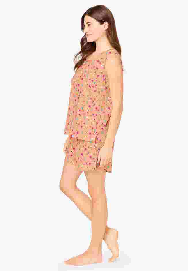 2-Piece Sleeveless Tee and Shorts PJ Set image number 2
