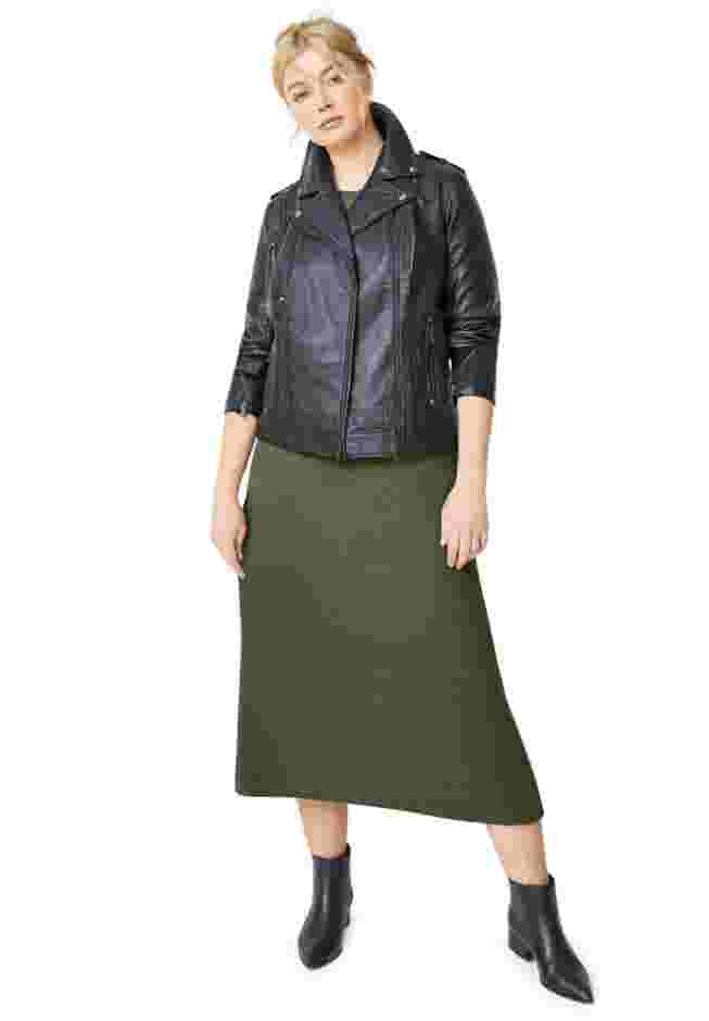 Faux Leather Moto Jacket image number 1