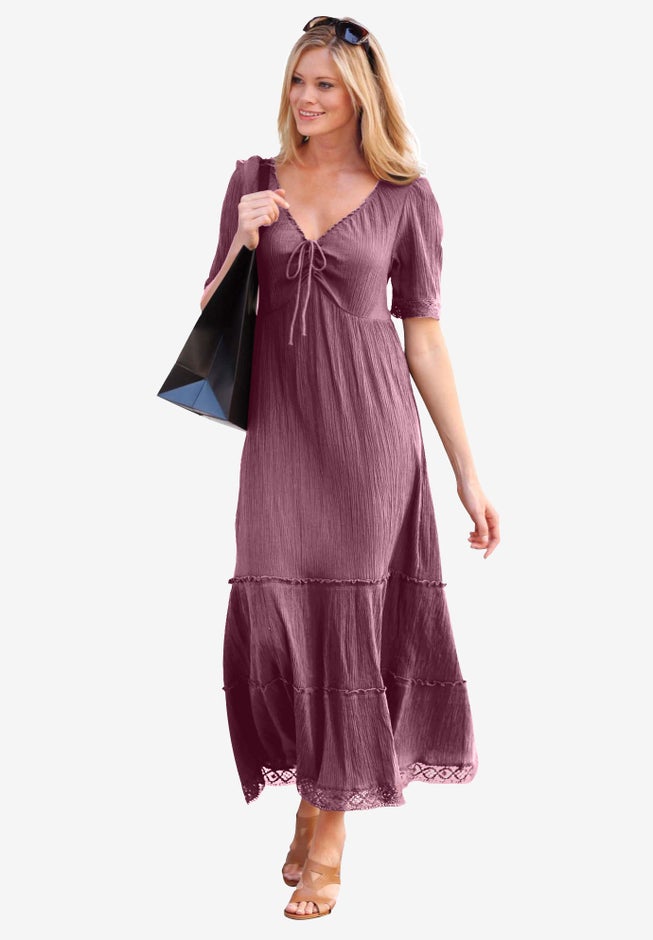 Gauze Maxi Dress image number null
