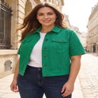 Short Sleeve Denim Jacket image number null