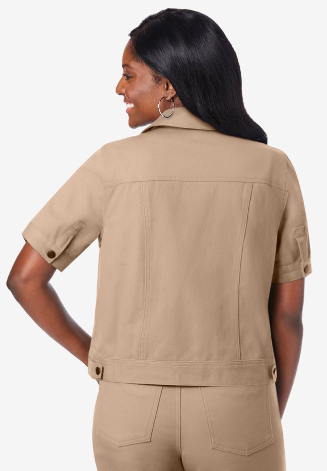 Short Sleeve Denim Jacket image number 1