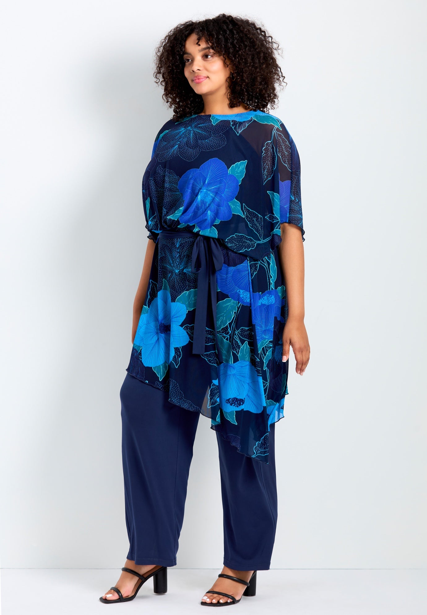 Mesh Overlay Jumpsuit image number 2