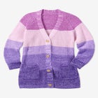 Ombre Shaker Cardigan Sweater image number null