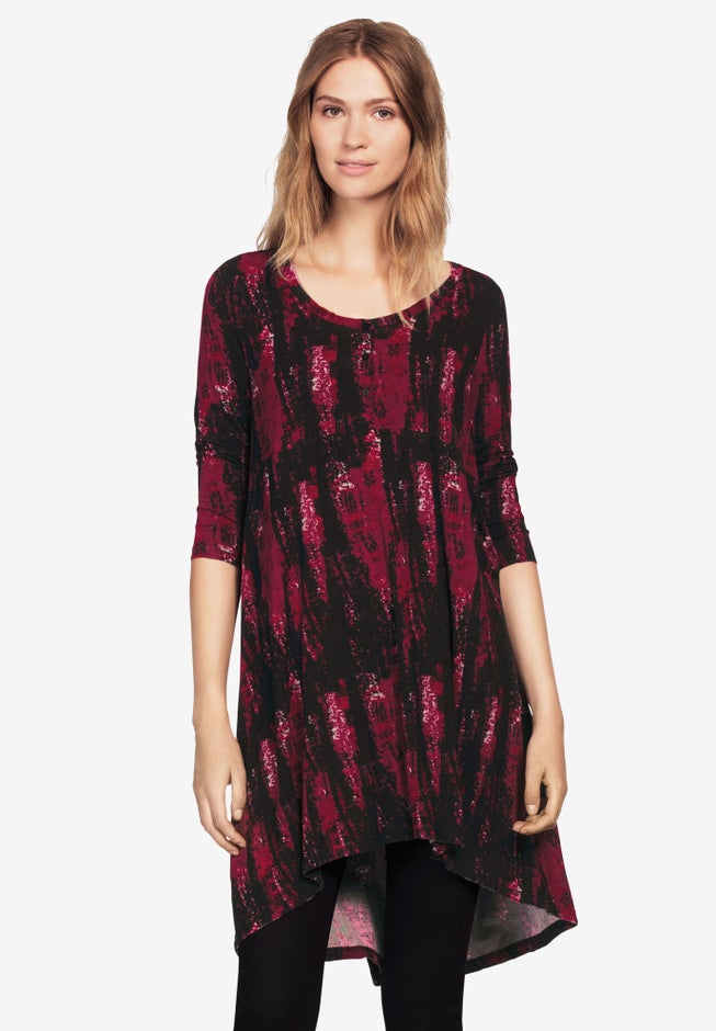 High/Low Henley Tunic image number null