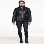 Short Puffer Zip Front Jacket image number null