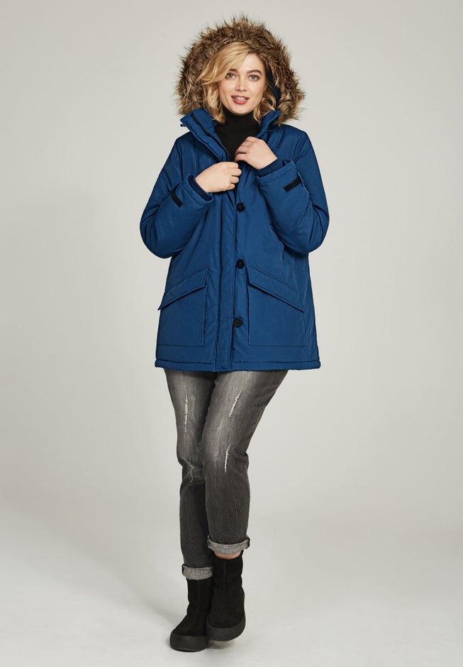 Faux Fur Trim Parka image number 3
