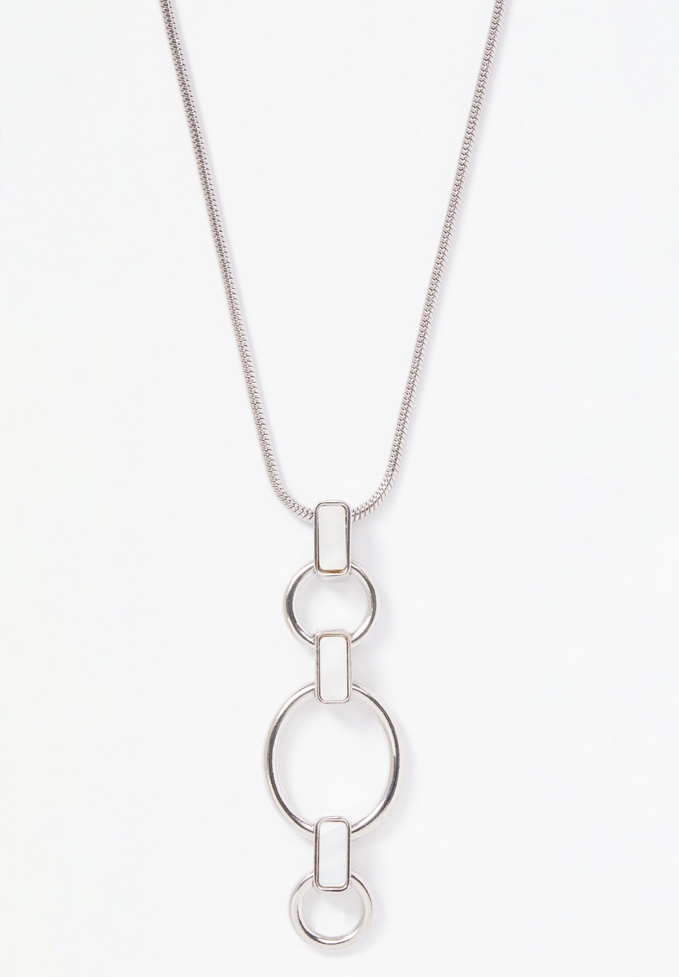 Triple Hoop Pendant Necklace image number 0