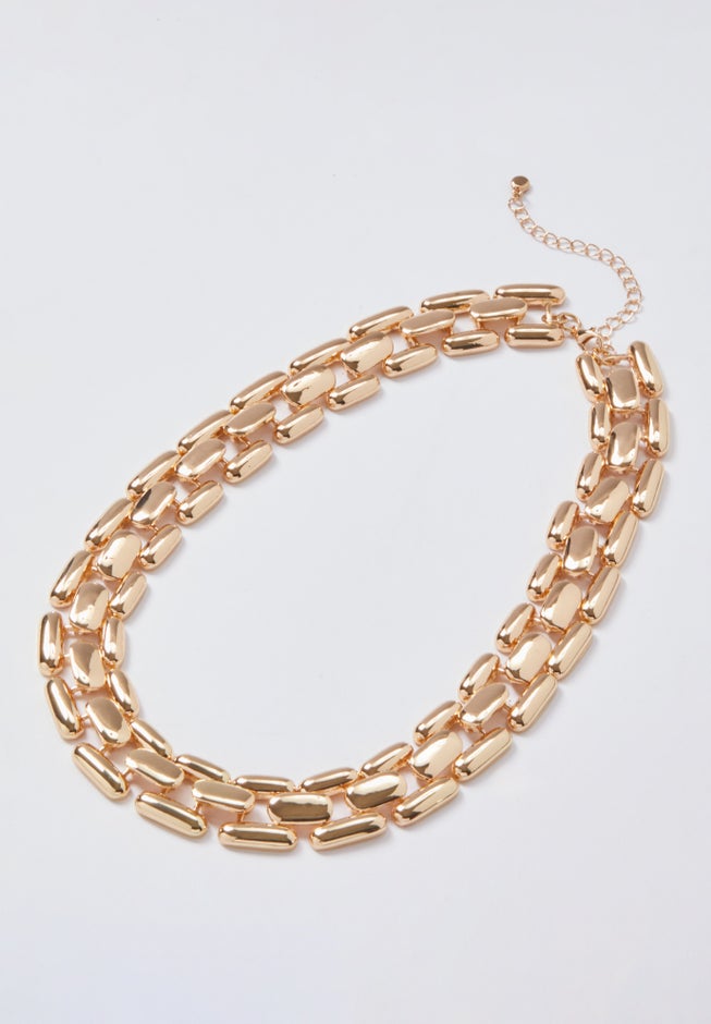 Woven Link Chain Necklace image number 1