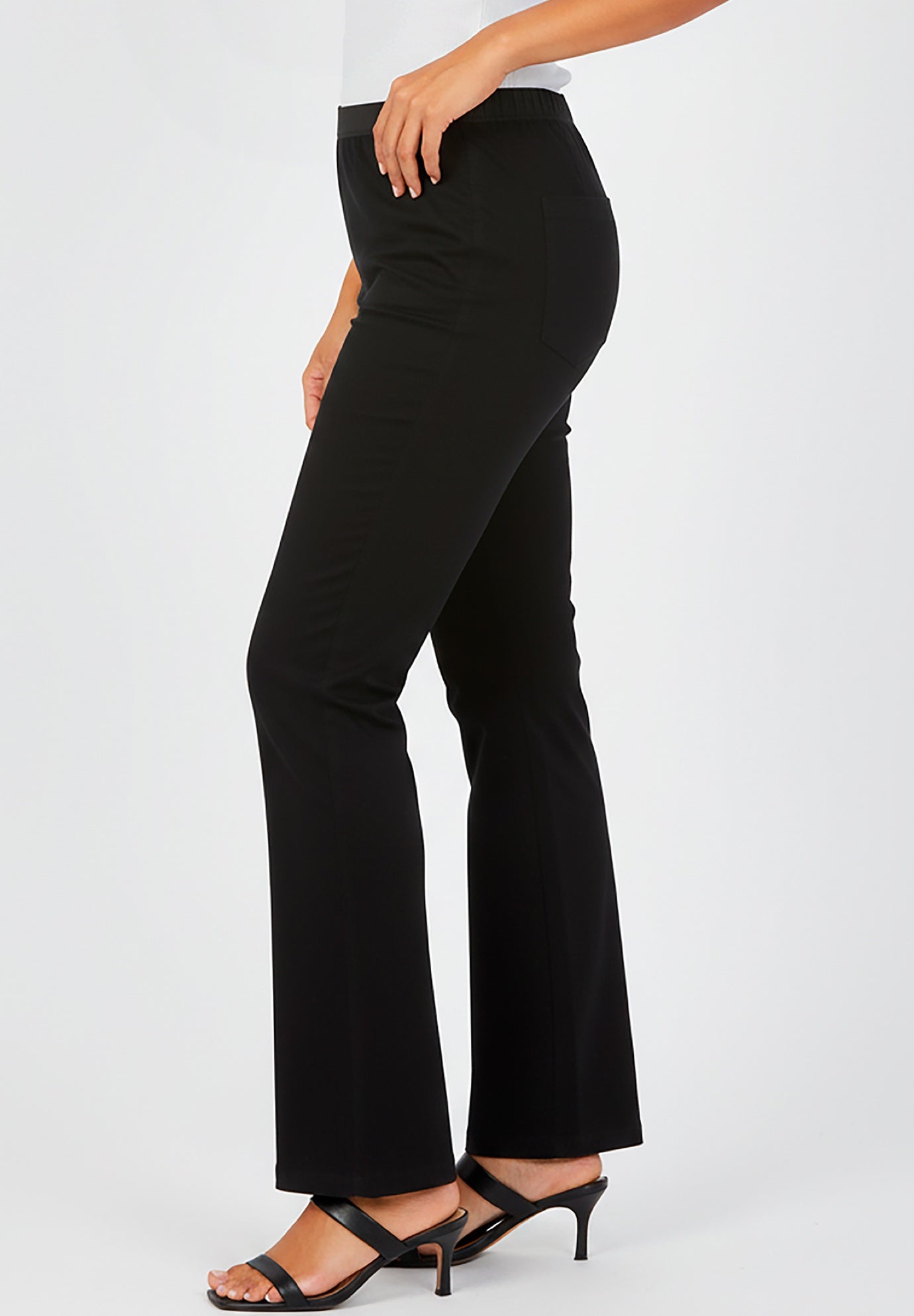 Stretch Denim Flared Leg Jegging image number 1