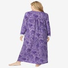 Long 2-Piece Cabbage-Rose Peignoir Set image number null