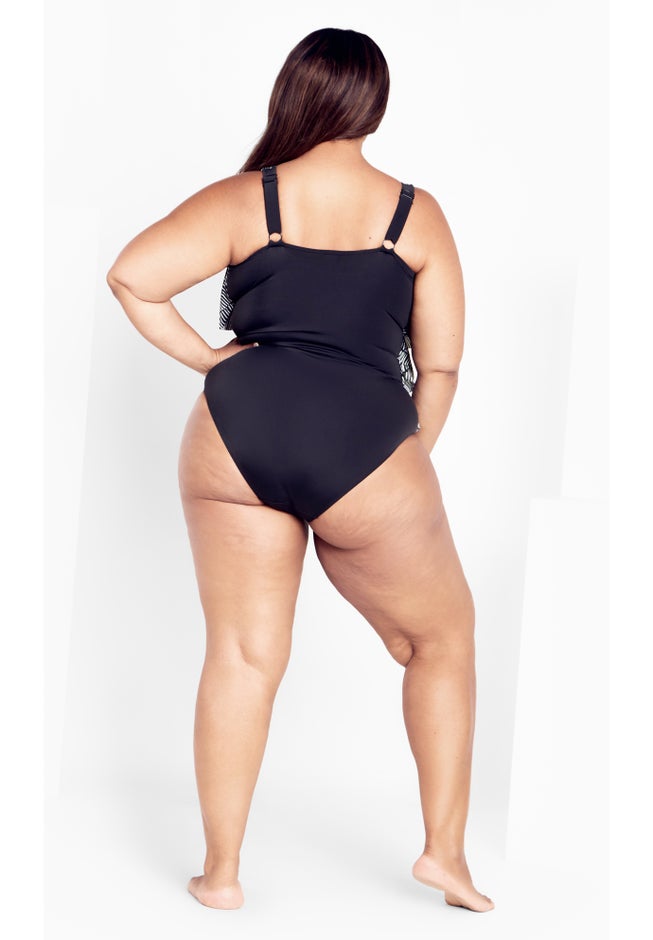 Pia V-Tiered Print 1 Piece image number 2