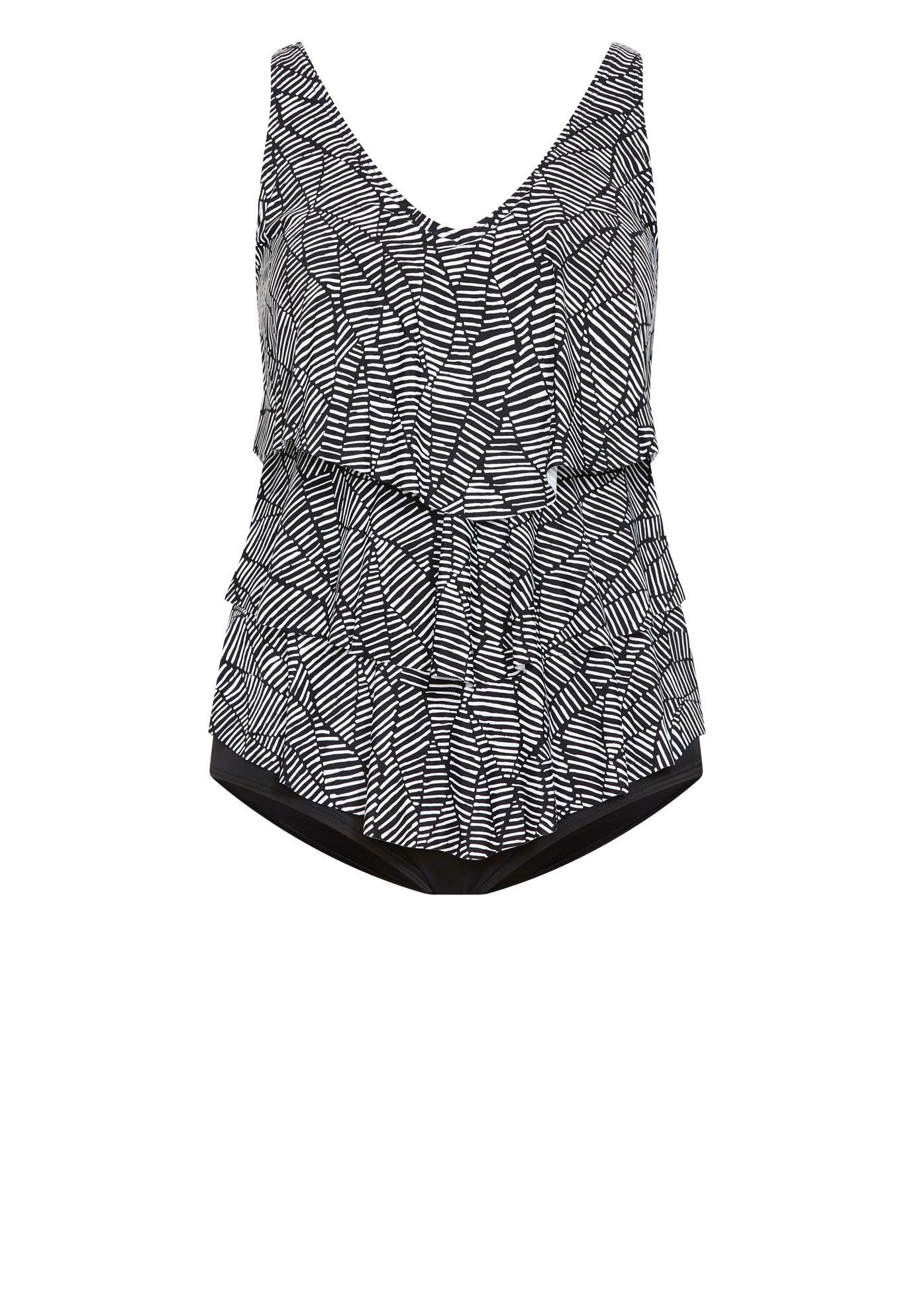 Pia V-Tiered Print 1 Piece image number 3