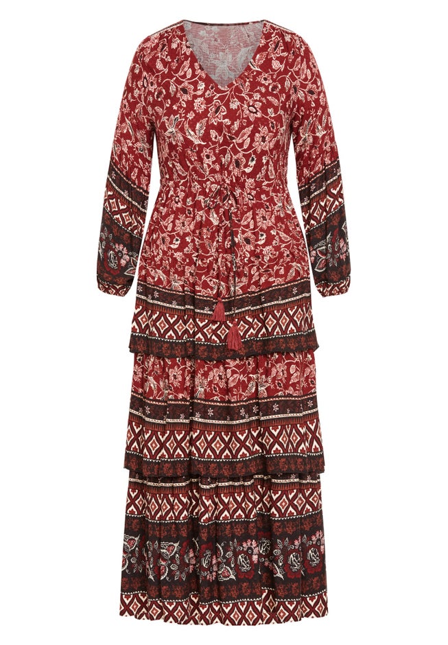 Faye Tiered Maxi Dress image number 2