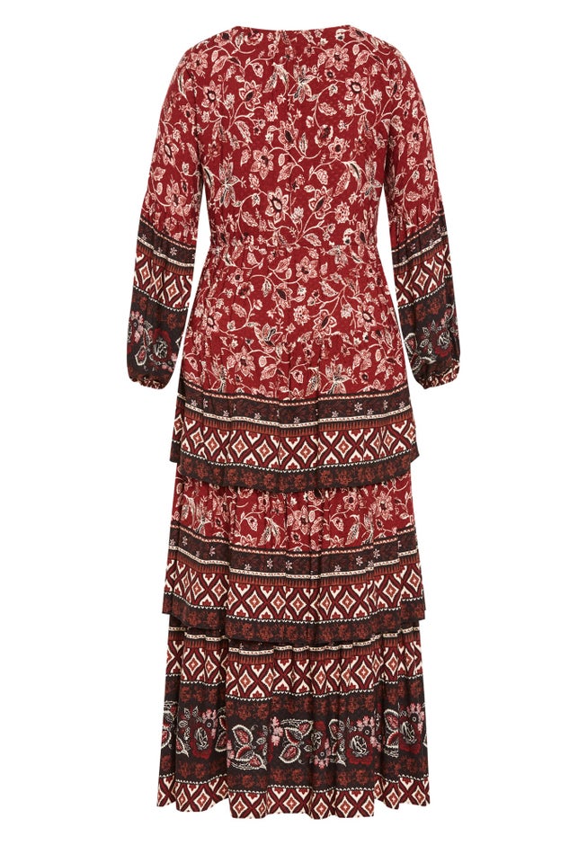 Faye Tiered Maxi Dress image number 4