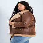 Belted Biker Jacket image number null