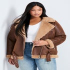 Belted Biker Jacket image number null