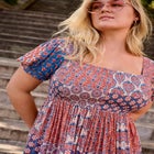 Sophia Shirred Bodice Maxi Dress image number null