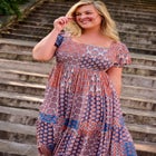 Sophia Shirred Bodice Maxi Dress image number 1