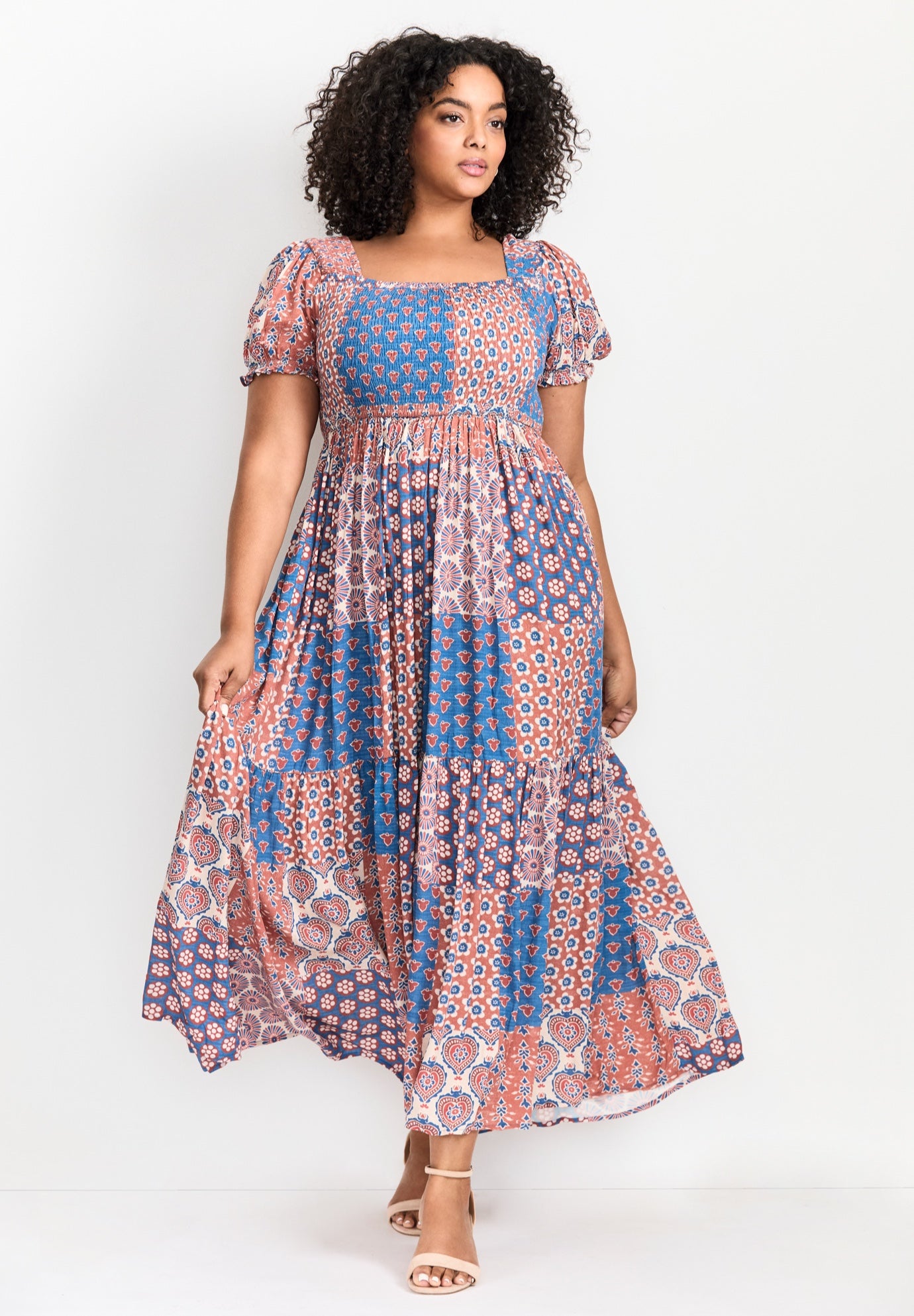 Sophia Shirred Bodice Maxi Dress image number 1