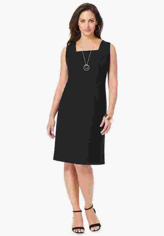 Bi-Stretch Sheath Dress image number 0