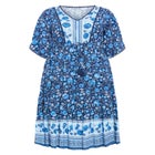Utopia Border Print Dress image number null