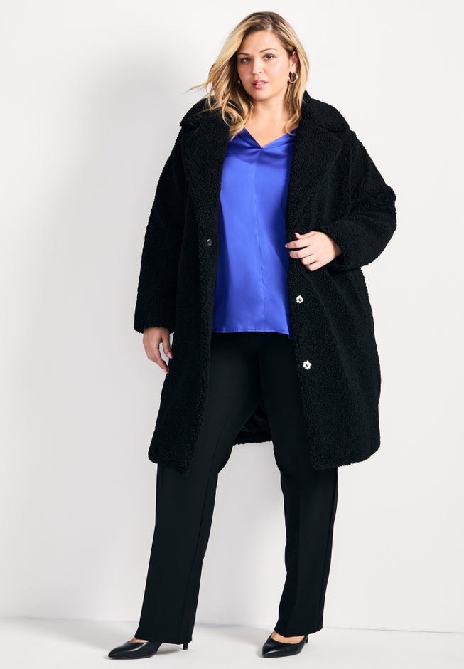Teddy Longline Coat image number 0