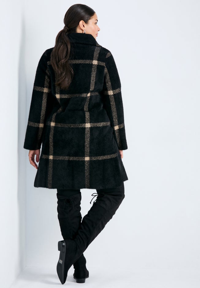 Gigi Check Sweater Coat image number 2