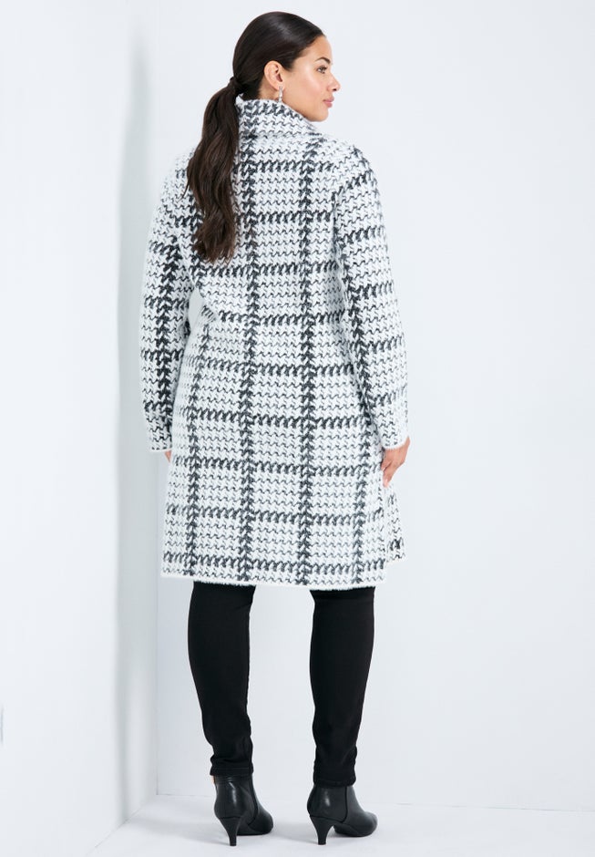 Gigi Check Sweater Coat image number 2