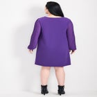 Paloma Blouson Pleated Sleeve Shift Dress image number 2