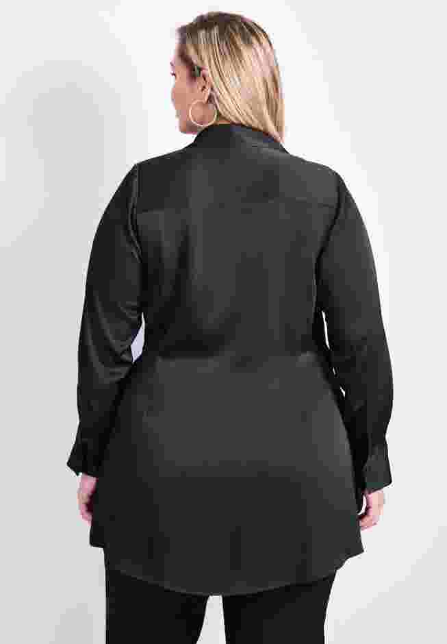 Goldi Satin Wrap Blouse image number 2