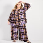 Goldi Wide Leg Satin Pant image number null