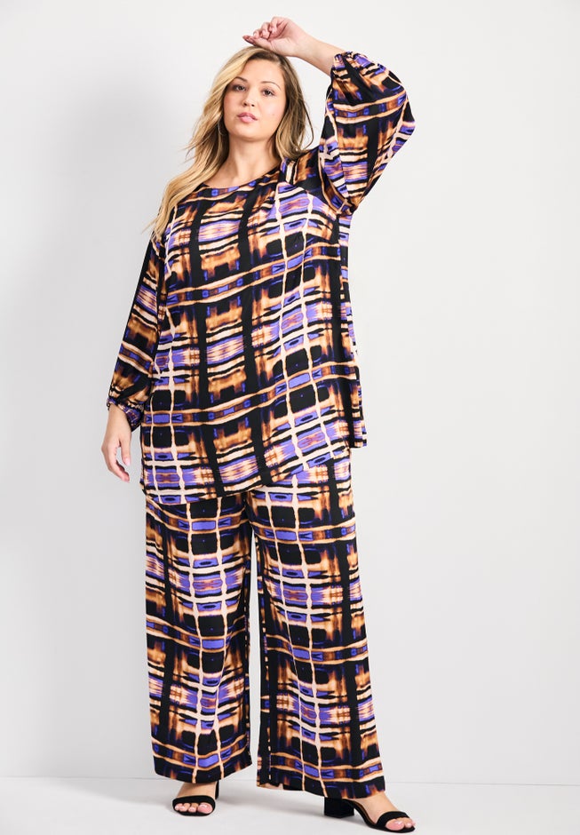 Goldi Wide Leg Satin Pant image number 1