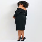 Collette Off Shoulder Gathered Waist Dress image number null