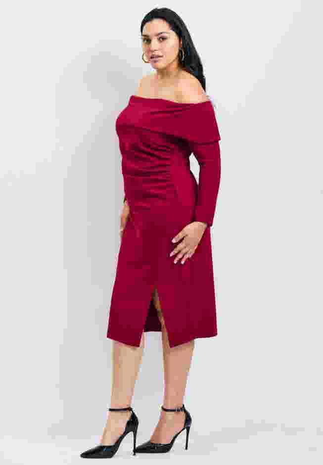 Collette Off Shoulder Gathered Waist Dress image number 2