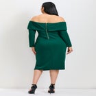 Collette Off Shoulder Gathered Waist Dress image number null