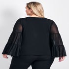 Mylo Mesh Bell Sleeve Top image number null