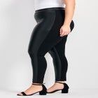 Vegan Leather & Ponte Pant image number null