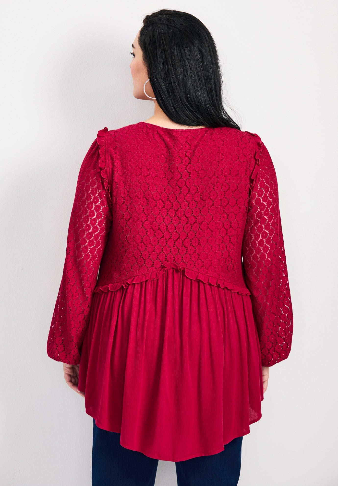 Haven Lace Yoke Top image number 2